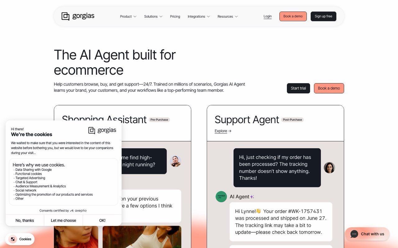 Gorgias AI Agent for ecommerce