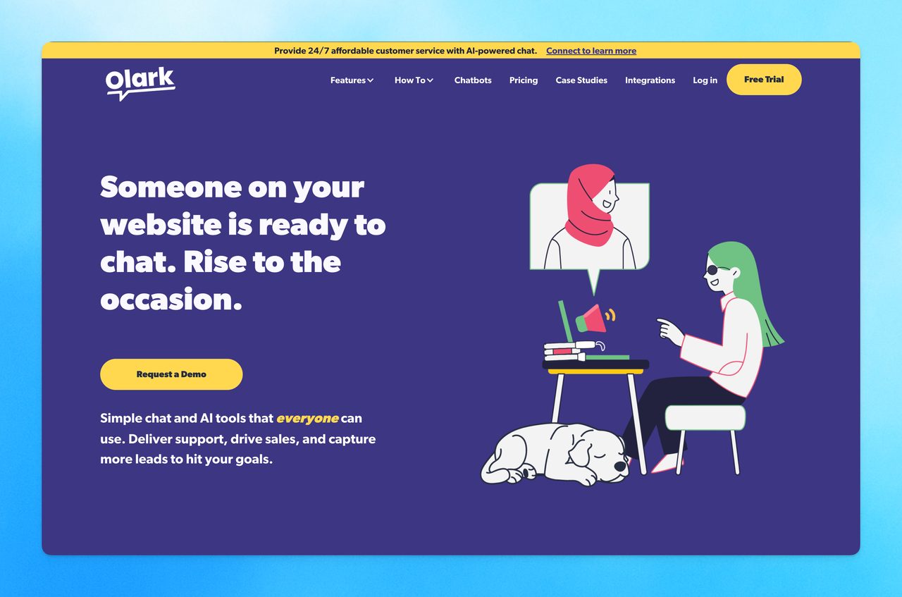 Olark chat widget